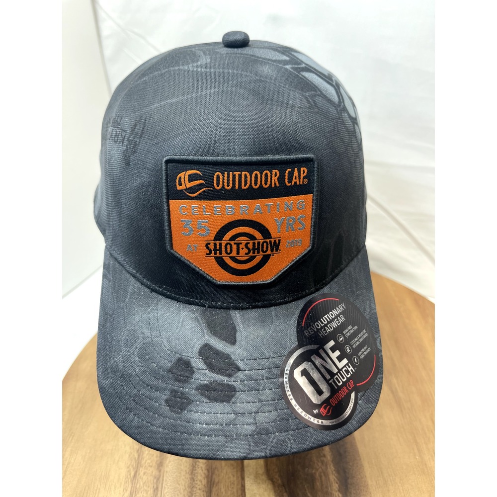 Shot Show Outdoor Cap Hat Black Truckers SnapBack Ghost Camouflage 35 years